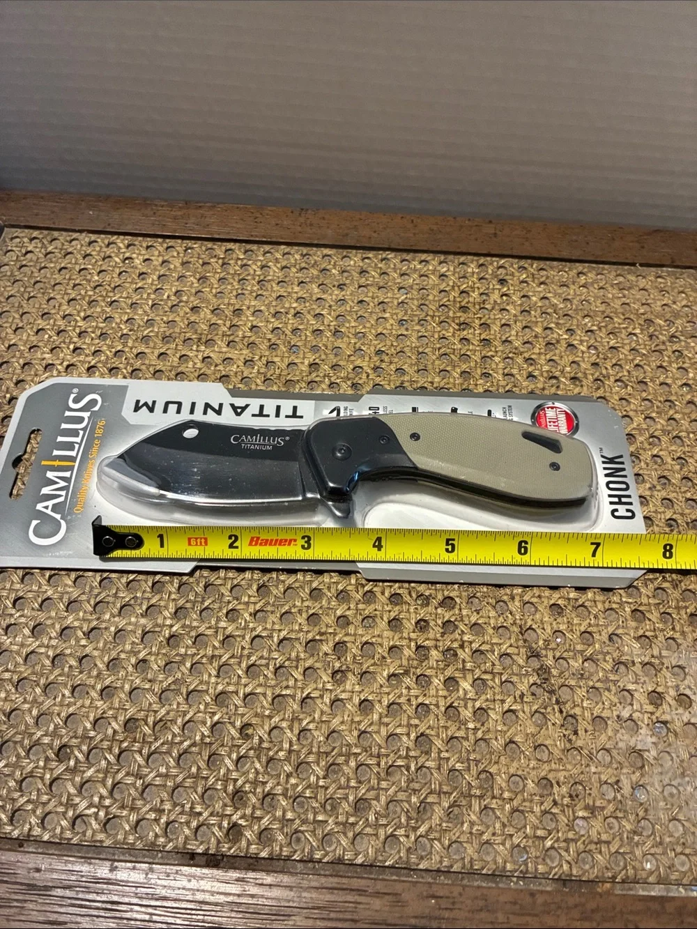 Camillus Titanium 'Chonk' Folding Knife - Olive Handle
